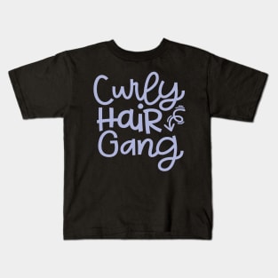 Curly Hair Gang Hairstylist Curly Hair Cute Kids T-Shirt